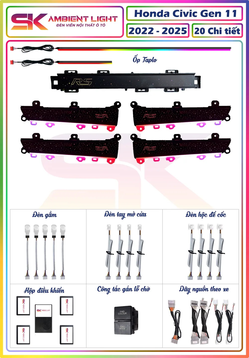 Honda Civic Gen 11 ( 20 đến 34 chi tiết ) - 20 chi tiết