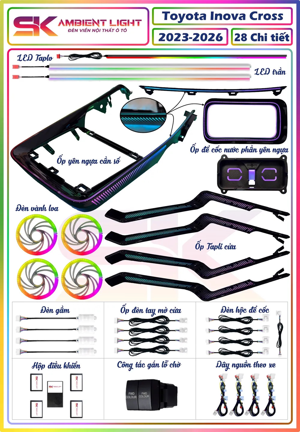 Toyota Inova Cross 2023 - 2026 - 28 chi tiết - Tĩnh quang